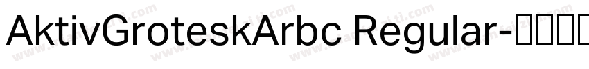 AktivGroteskArbc Regular字体转换